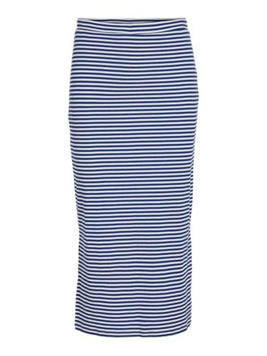 Kjolar - Viljada midi pencil skirt – Blue